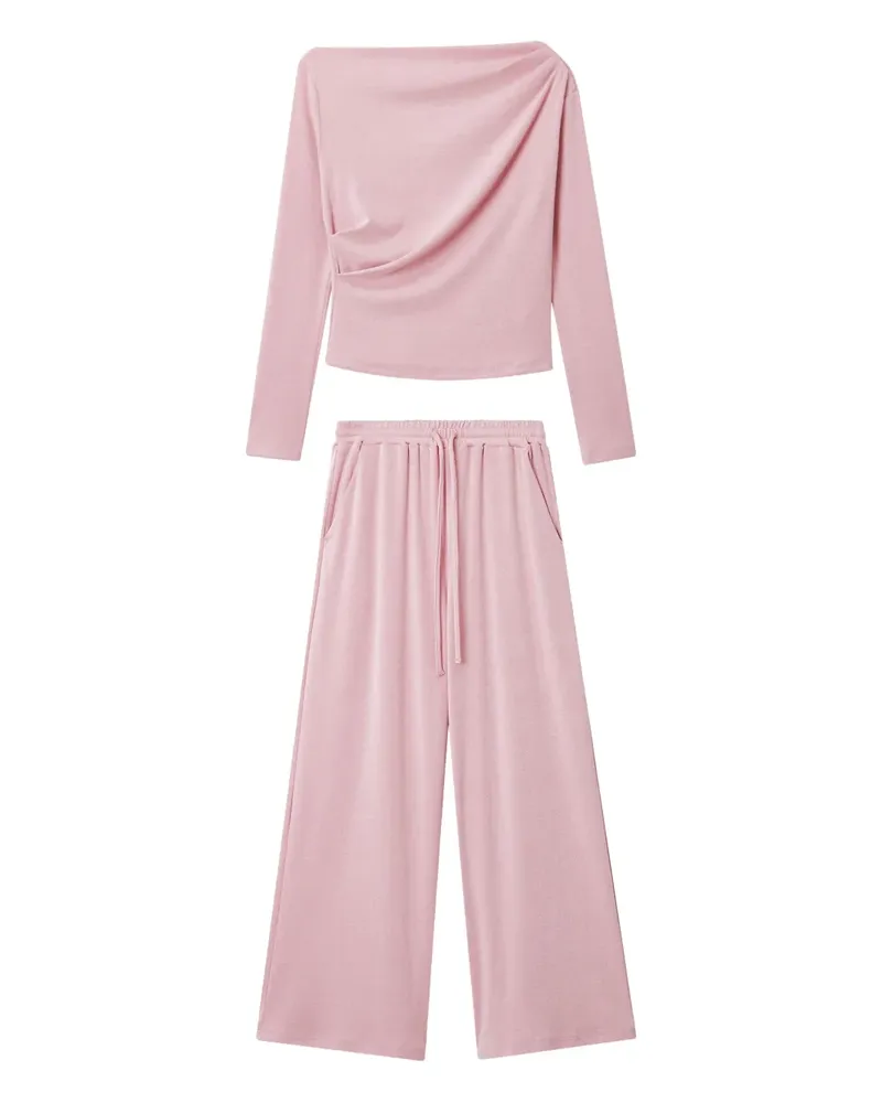 b+ab Drapiertes Set - Rosa Rosa