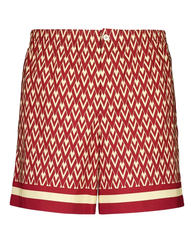 Valentino Garavani Shorts mit geometrischem Print - Rot Rot