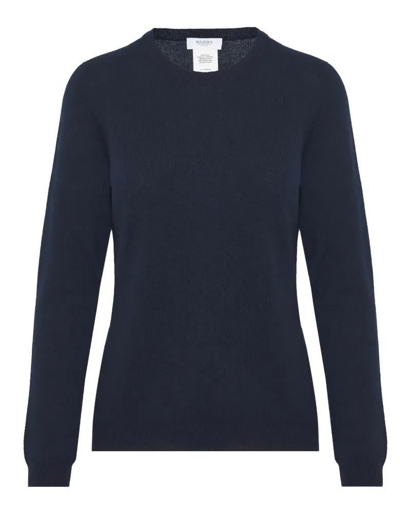 BARBA Pullover mit Rundhalsausschnitt - Blau Blau