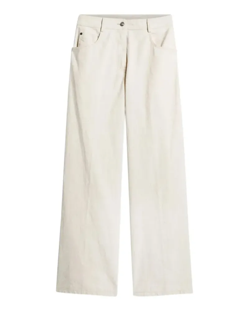 forte_forte Jeans mit weitem Bein - Weiß Weiß