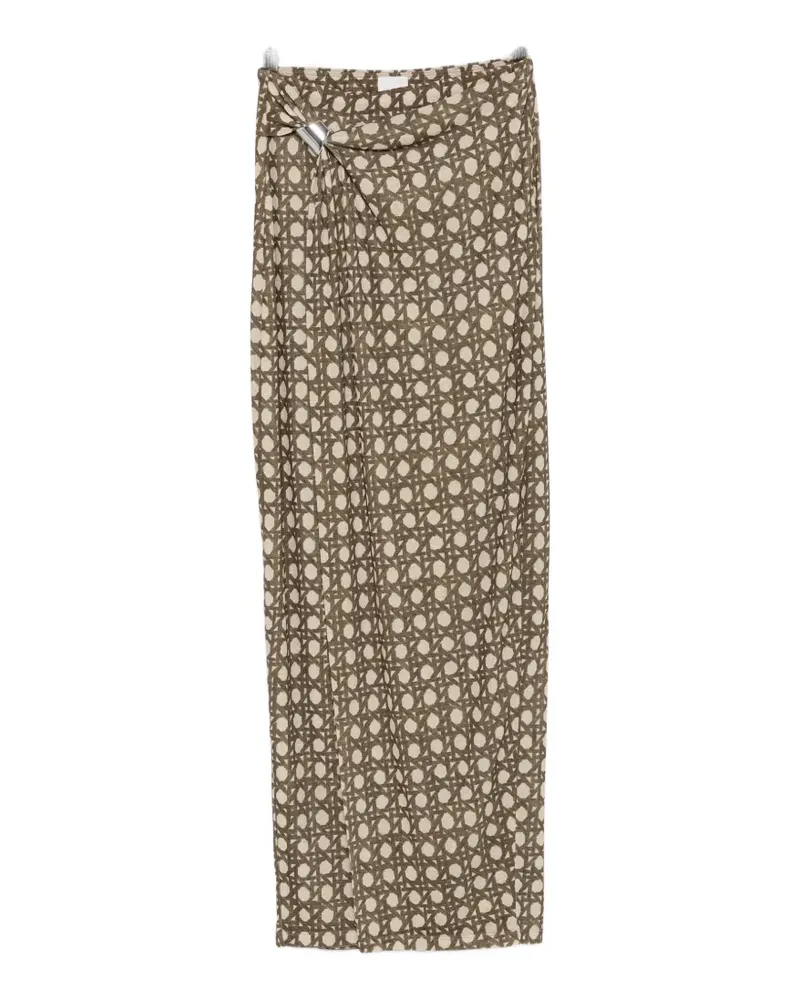 Nanushka Tozi gathered maxi skirt - Grün Grün