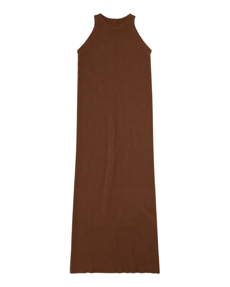 Fortela Aurelie ribbed-knit maxi dress - Braun Braun