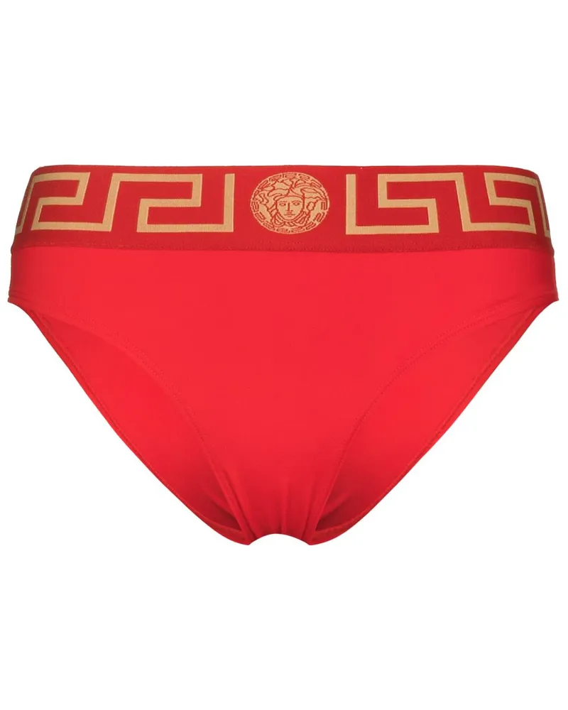 Versace Greca Border bikini bottoms Rot