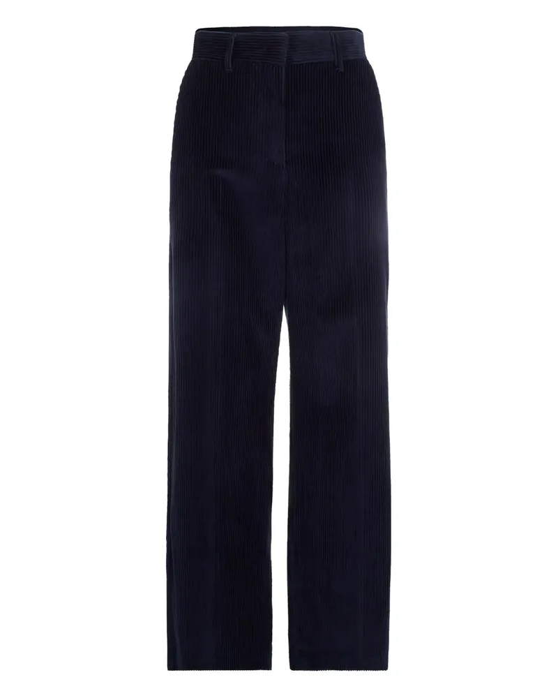 Max Mara corduroy straight-leg trousers - Blau Blau