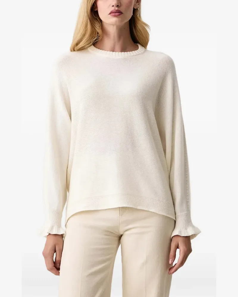 Twin-Set ruffle-cuff sweater - Nude Nude