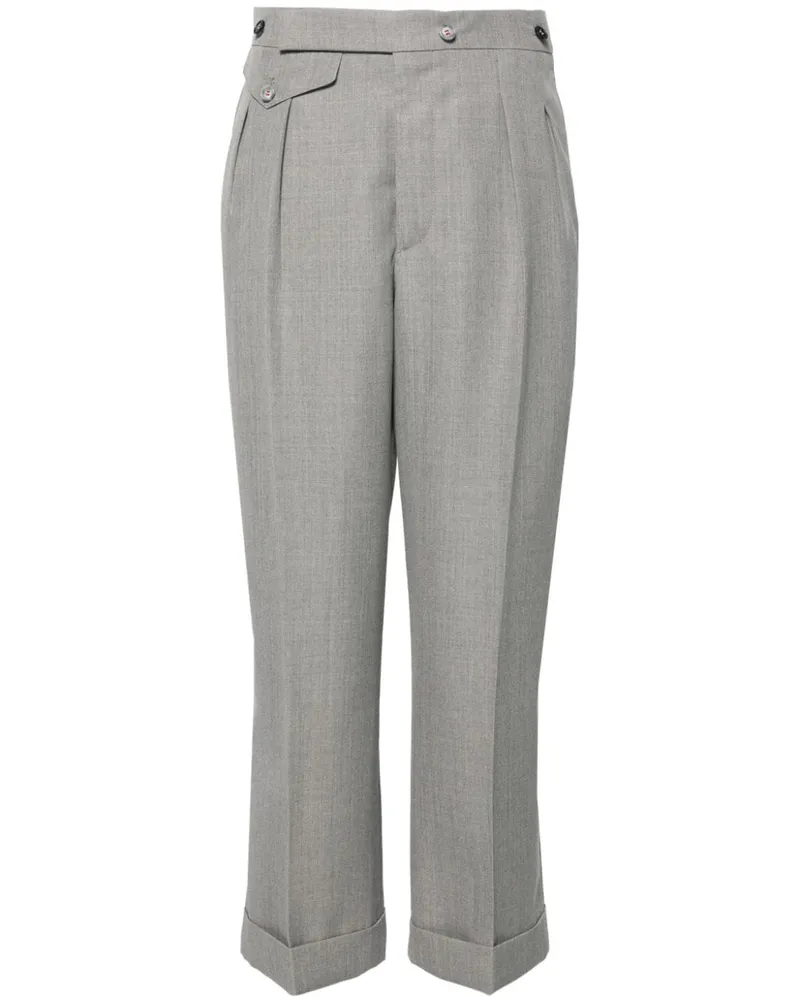 Victoria Beckham Klassische High-Waist-Hose - Grau Grau