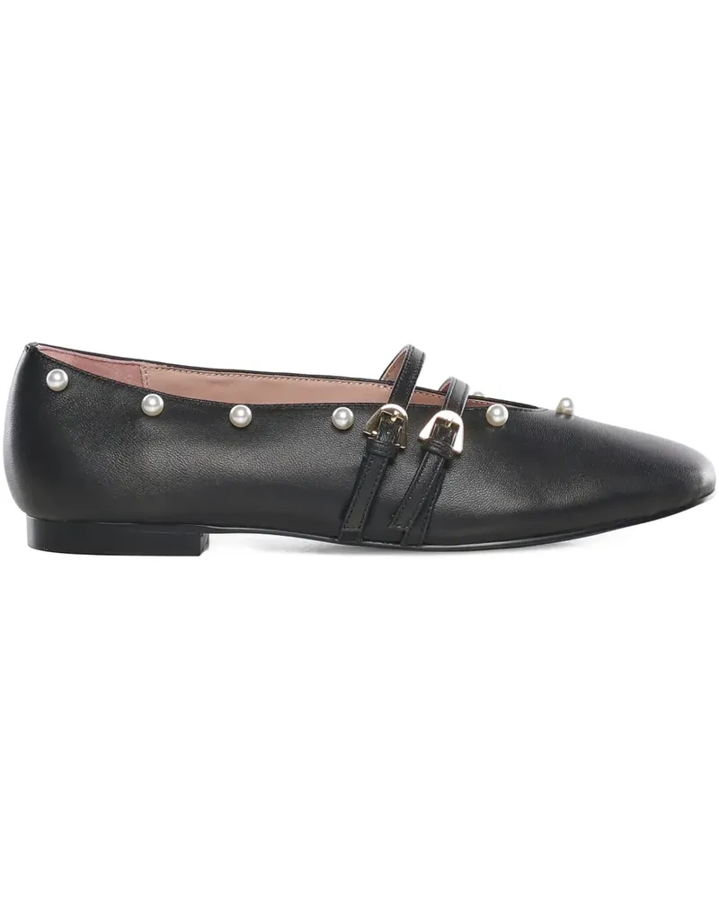 Coccinelle Risako pearl strap ballet flats - Schwarz Schwarz
