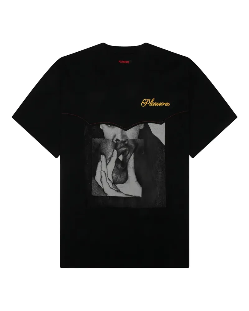 PLEASURES graphic heavyweight T-shirt - Schwarz Schwarz