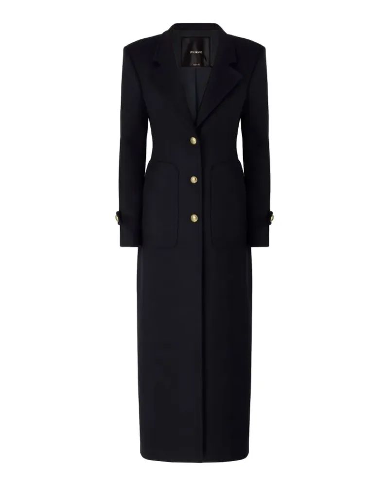 Pinko Langer Mantel aus Wollgemisch - Blau Blau