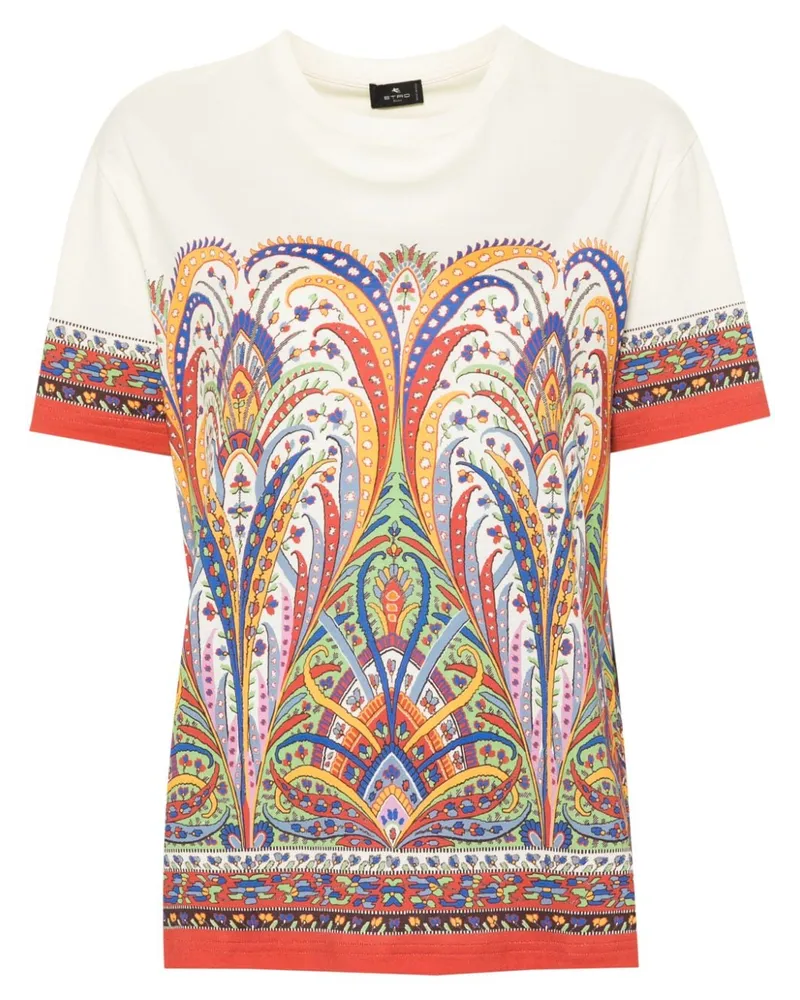 Etro T-Shirt mit Paisley-Print - Nude Nude