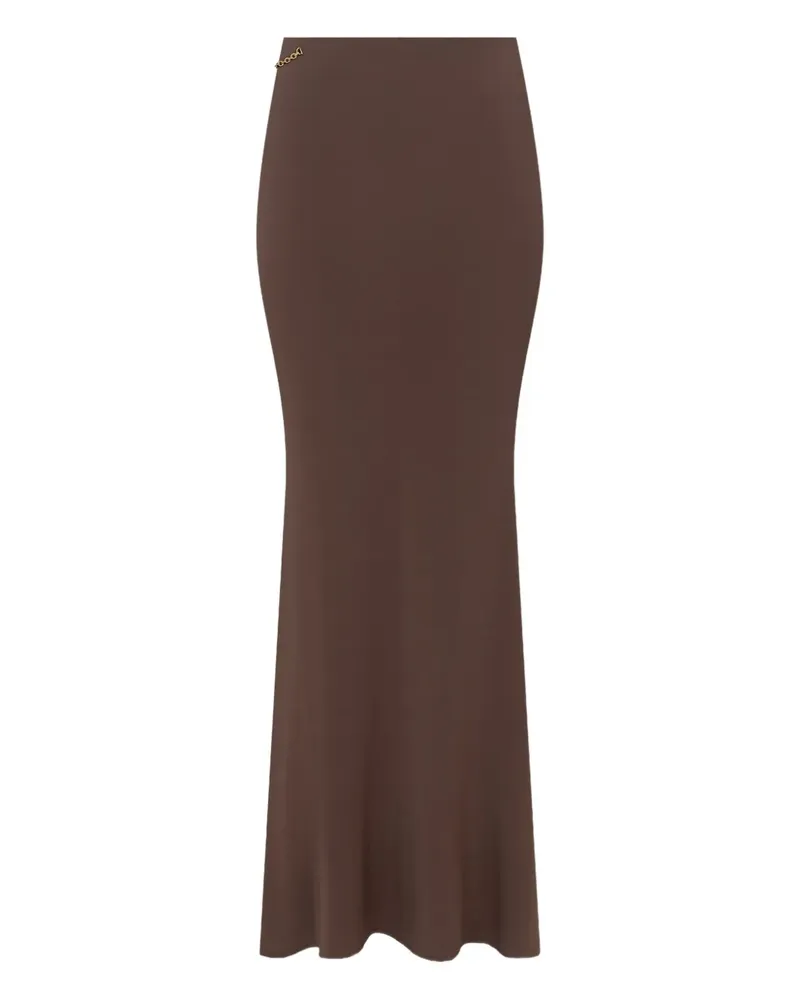 Amiri Maxirock mit Kette - Braun Braun