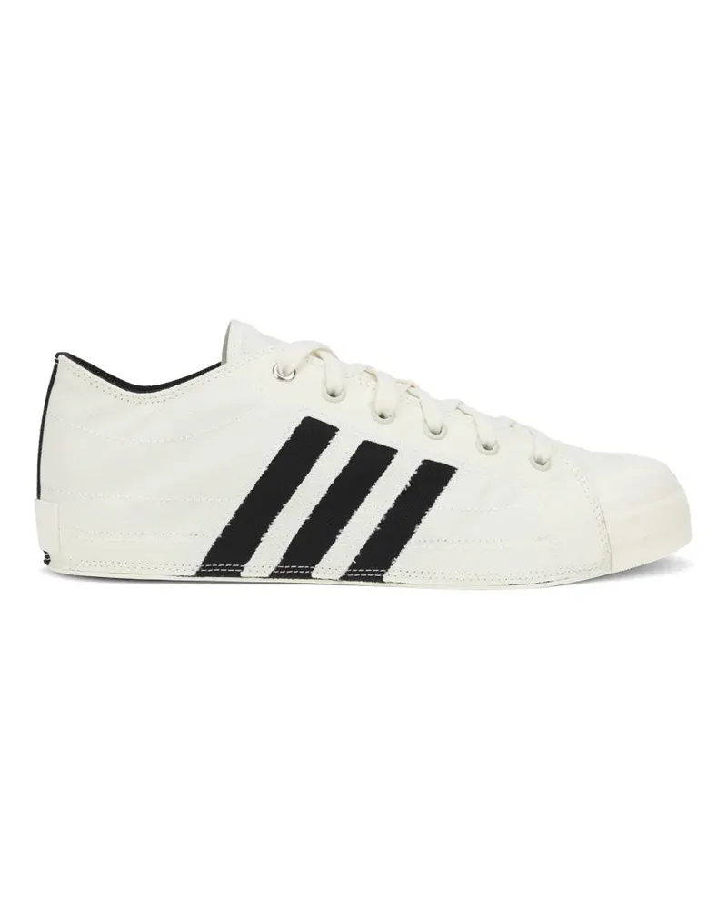 Y-3 Nizza stripes lace-up sneakers - Nude Nude