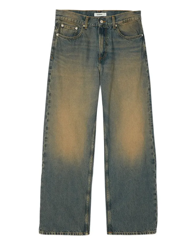 Sandro Jeans mit weitem Bein - Blau Blau