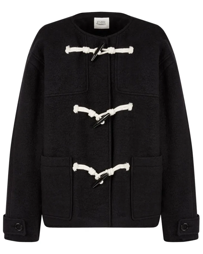 STUDIO TOMBOY Jacke mit Knebelverschlüssen - Schwarz Schwarz