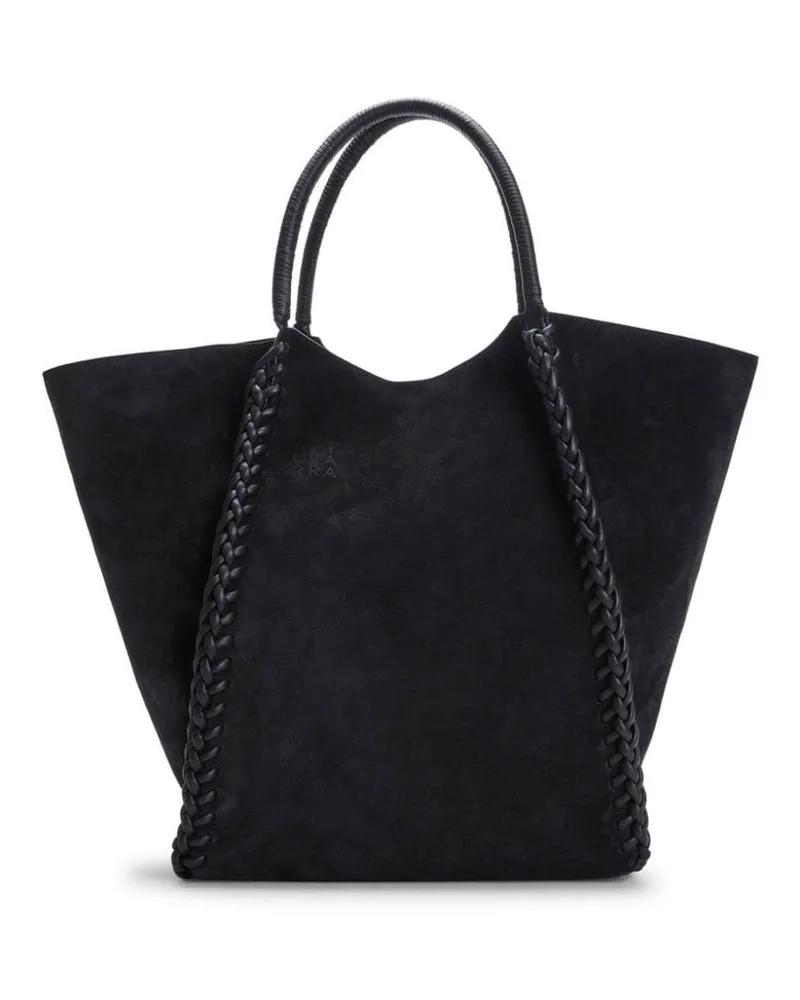 Altuzarra Shopper mit Flechtmuster Schwarz