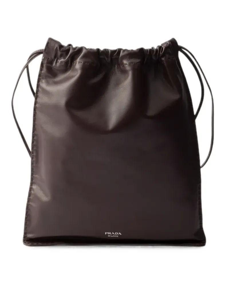 Prada Wish Clutch aus Nappaleder - Braun Braun