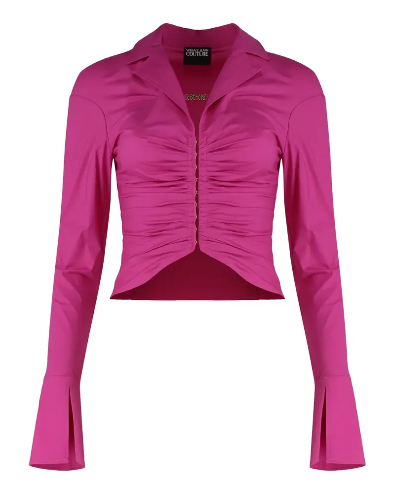 Versace Jeans Hemd mit gerafftem Detail - Rosa Rosa