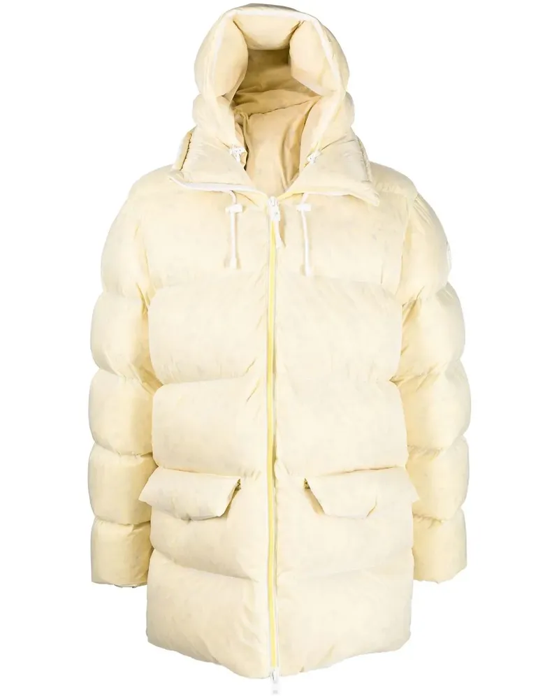 Woolrich Gefütterter Mantel mit Batikmuster - Gelb Gelb