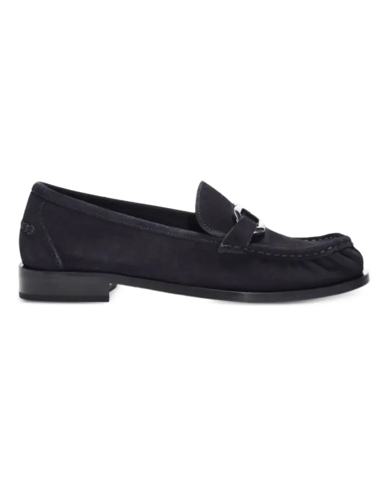 Ferragamo Mokassins mit Gancini-Detail - Blau Blau