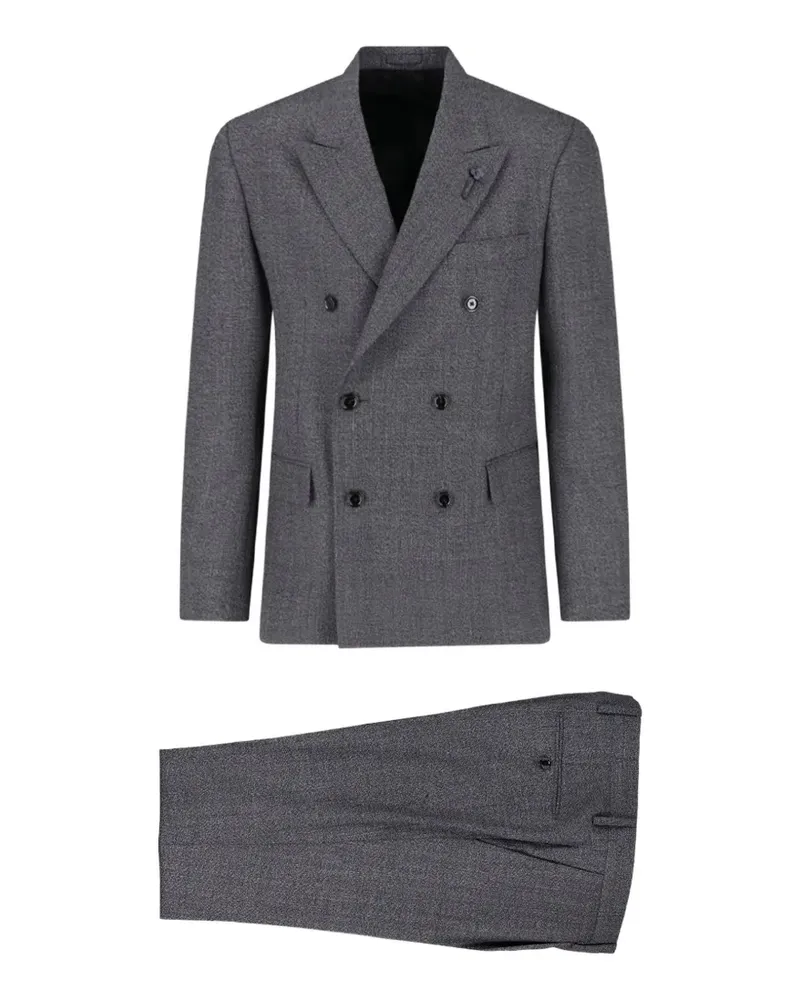 LARDINI Doppelreihiger Anzug - Grau Grau