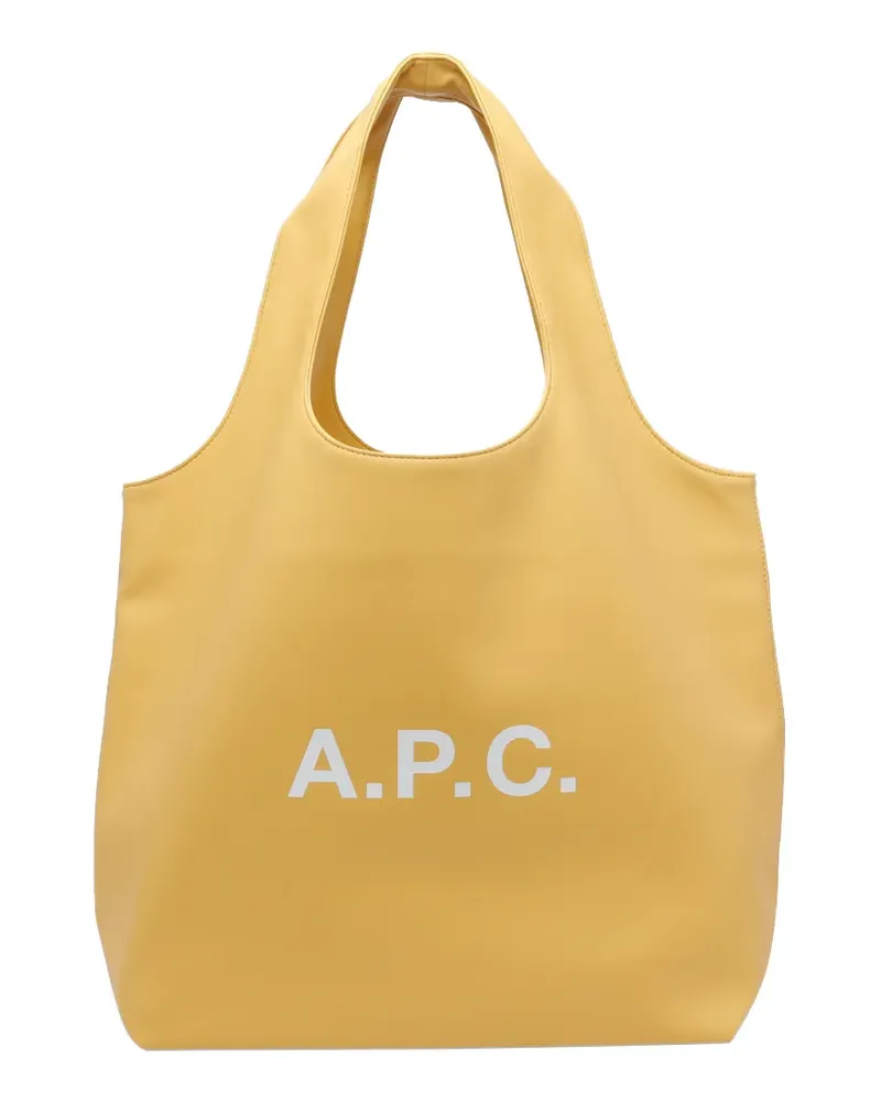 A.P.C. Ninon logo-print shoulder bag - Gelb Gelb