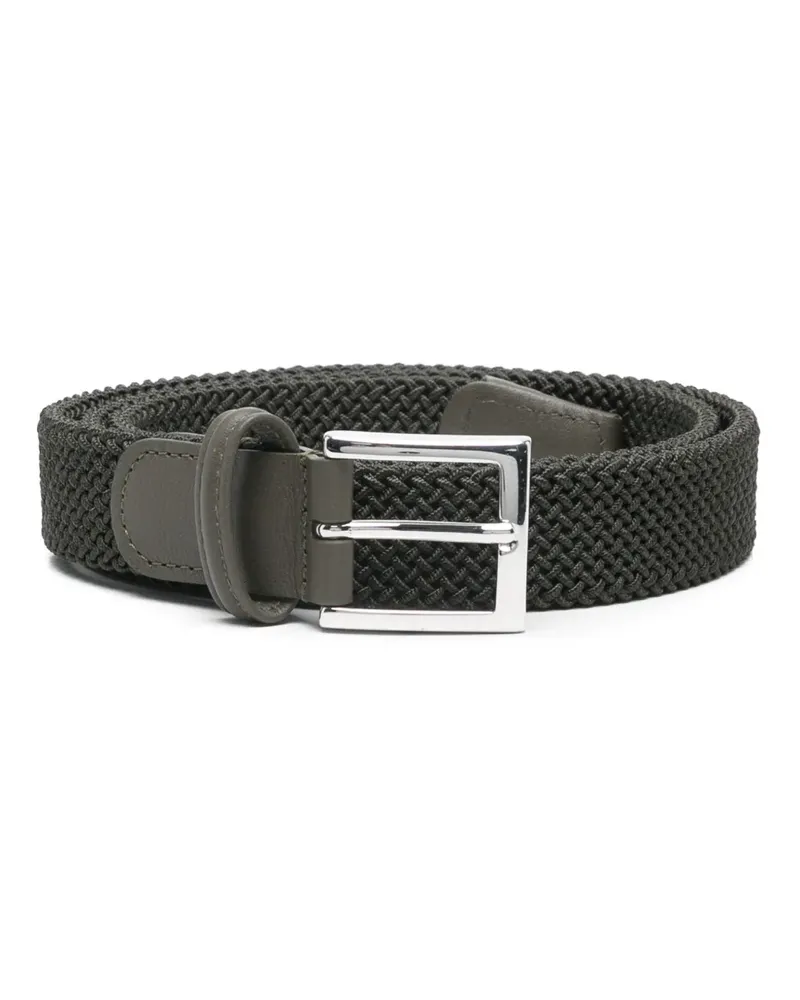 Kiton Gewebter Gürtel - Grün Grün