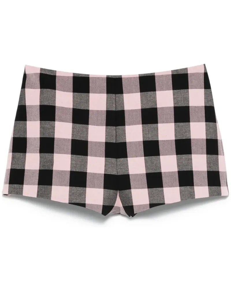 Blumarine Karierte Shorts - Schwarz Schwarz