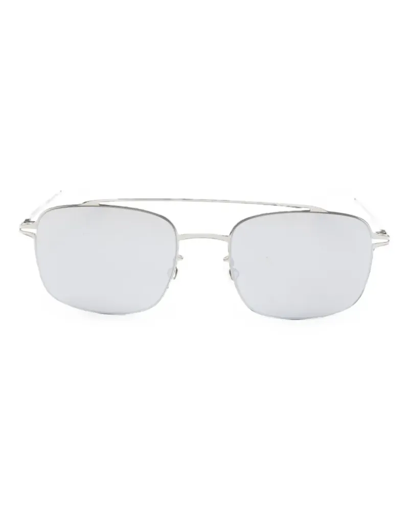 Mykita square-frame double-bridge sunglasses - Silber Silber