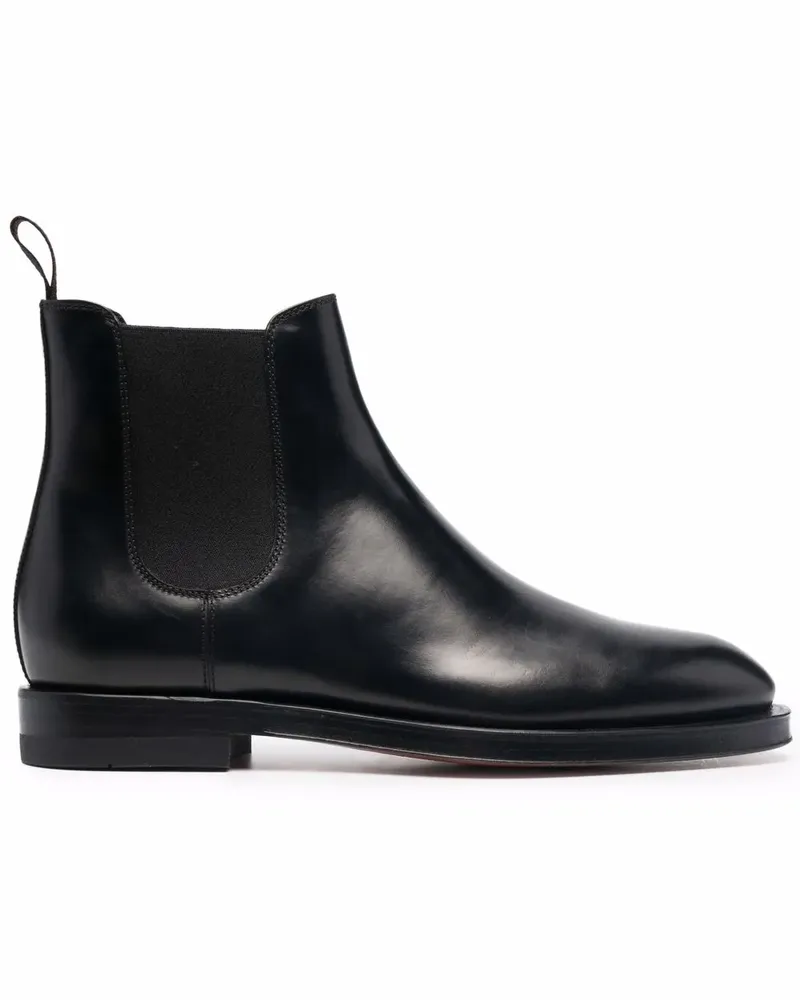 Santoni Slip-On-Stiefeletten - Schwarz Schwarz