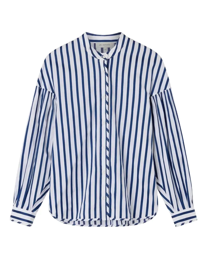 Lee Mathews Gestreifte Josie Bluse - Weiß Weiß