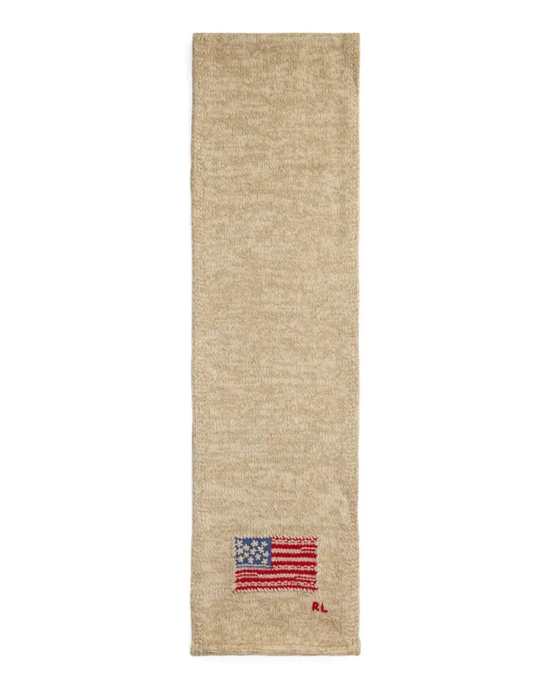 Ralph Lauren Schal mit Flaggendetail - Nude Nude