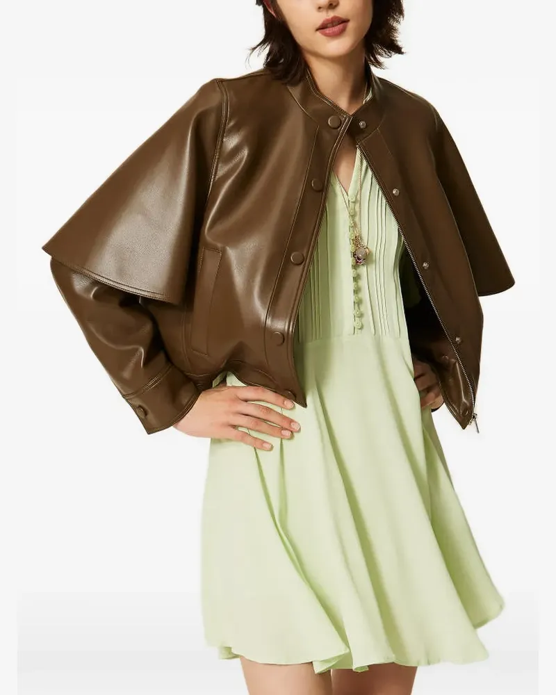 Twin-Set Geknöpfte Jacke - Braun Braun