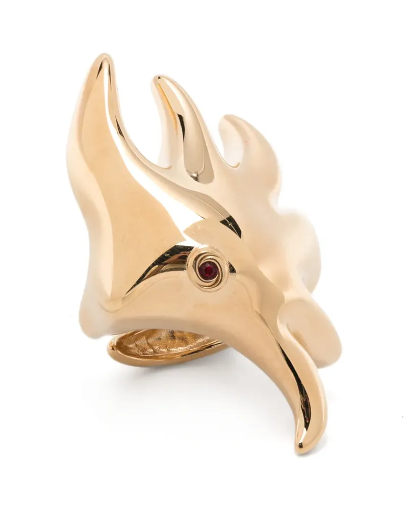Emilio Pucci Stella Ring mit Glasdetail - Gold Gold