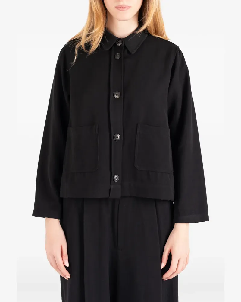 Société Anonyme Tilda button-up patch-pocket jacket - Schwarz Schwarz