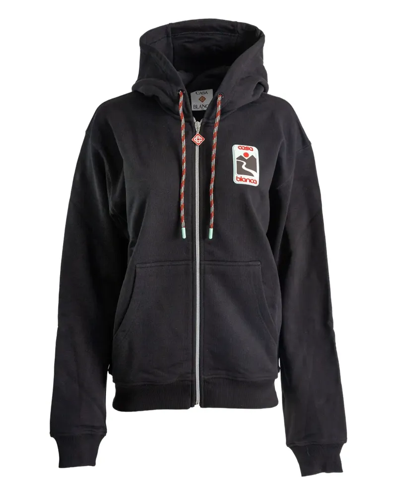Casablanca Paris Kapuzenjacke mit Reißverschluss - Schwarz Schwarz