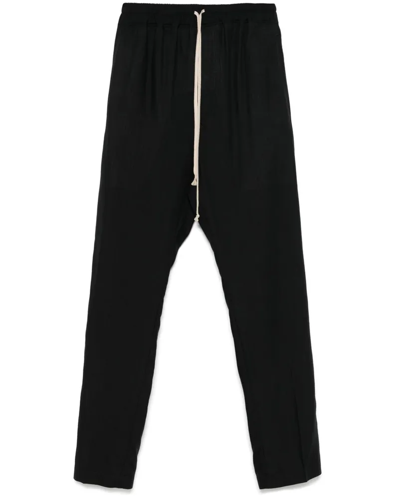 Rick Owens Schmale Hose mit Kordelzug - Schwarz Schwarz