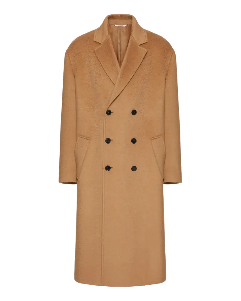 Valentino Garavani Doppelreihiger Mantel - Nude Nude