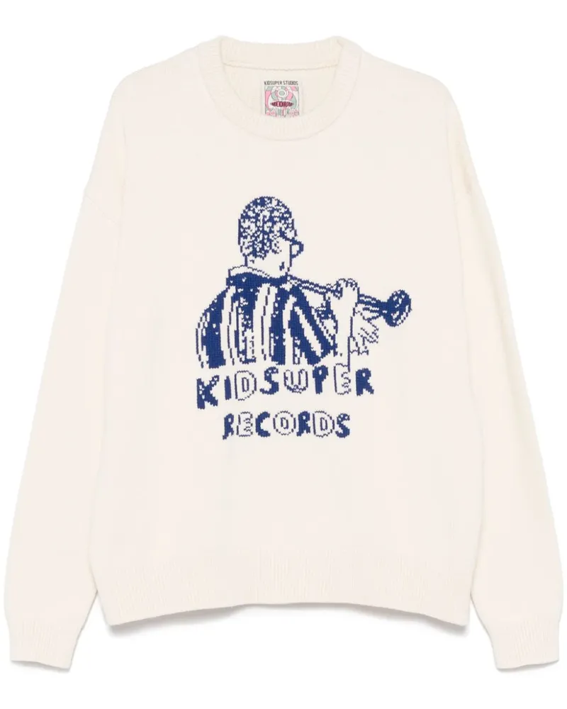 KidSuper Records Pullover - Nude Nude
