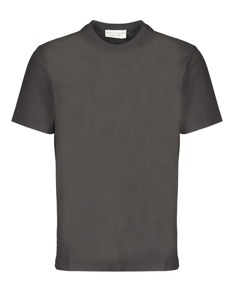 Filippo de Laurentiis T-Shirt mit rundem Ausschnitt - Braun Braun