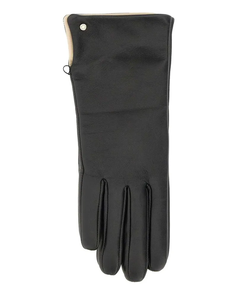 Gianni Chiarini logo-embossed leather gloves - Schwarz Schwarz
