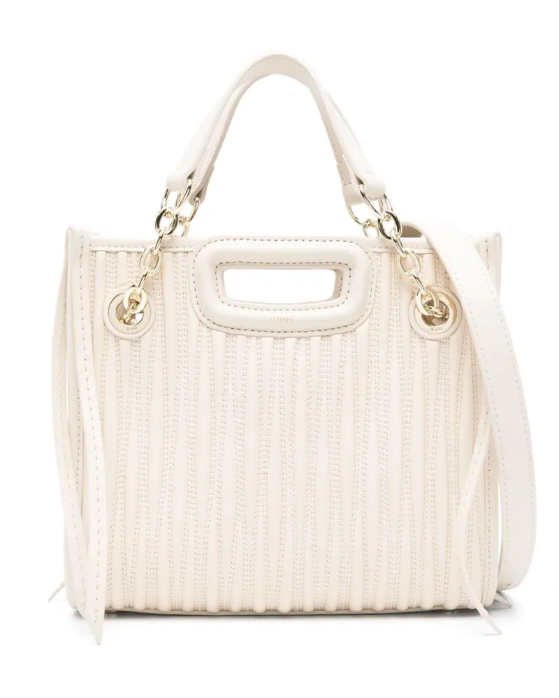 Maje Mini Handtasche mit Steppung - Nude Nude