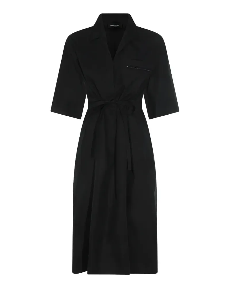 Fabiana Filippi cotton midi dress - Schwarz Schwarz