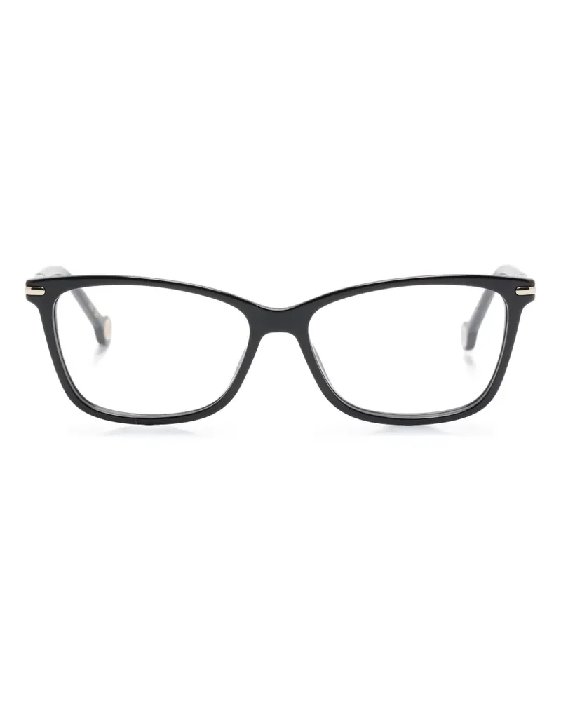 Carolina Herrera New York Brille mit eckigem Gestell - Schwarz Schwarz