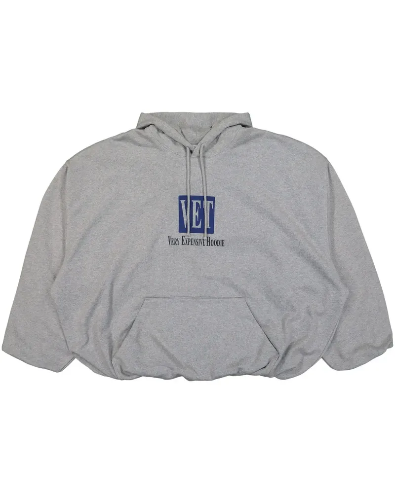 VETEMENTS Hoodie mit Logo-Print - Grau Grau