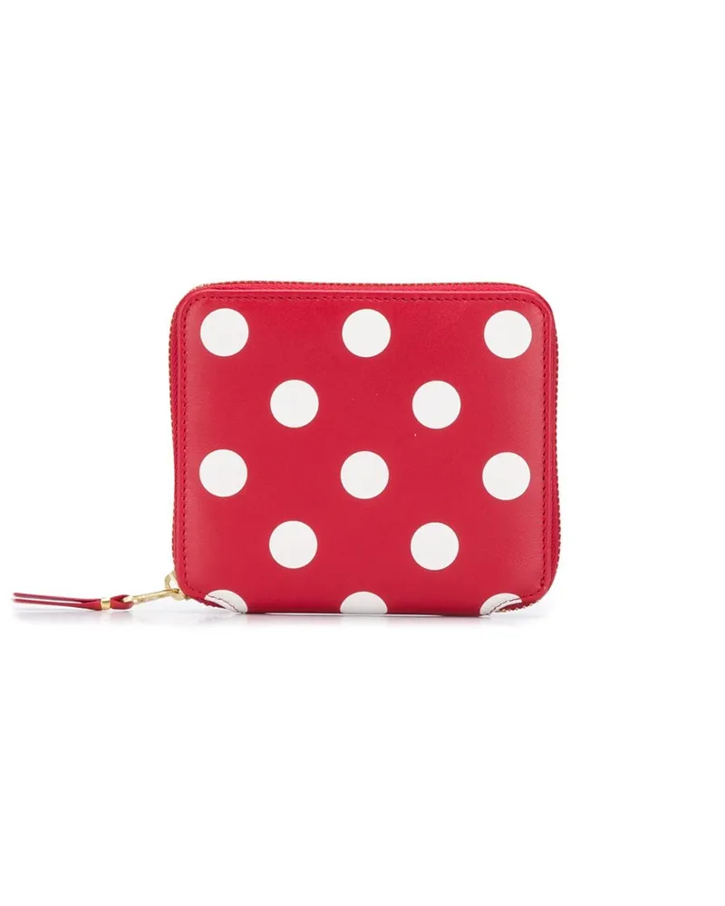 Comme des Garçons Portemonnaie mit Polka Dots - Rot Rot