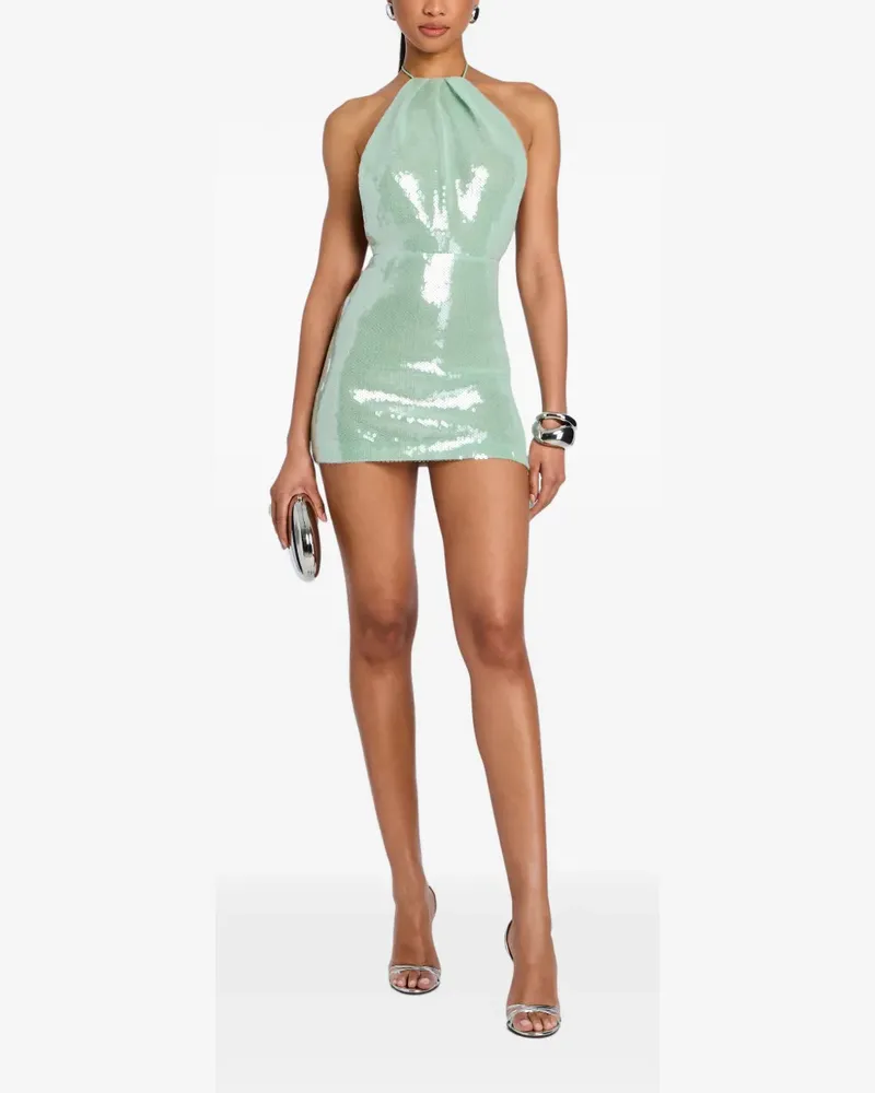 Retrofête Tulip sequin-embellished mini dress - Grün Grün