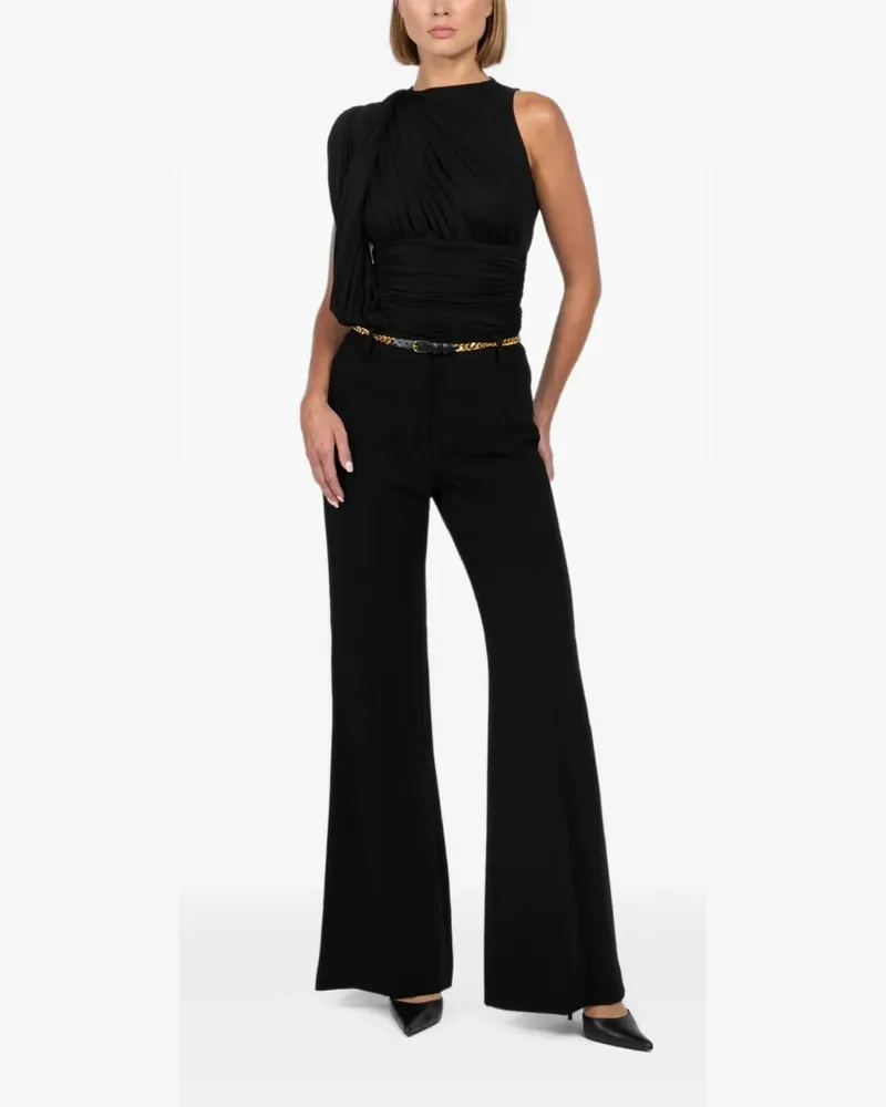 Magda Butrym Drapiertes Top - Schwarz Schwarz