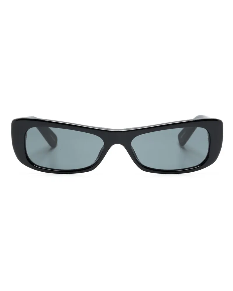 Jacquemus Eckige Les Lunettes Capri Sonnenbrille - Schwarz Schwarz