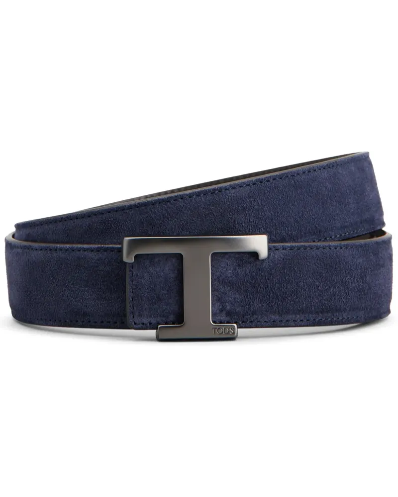 TOD'S Wendbarer New T Gürtel - Blau Blau