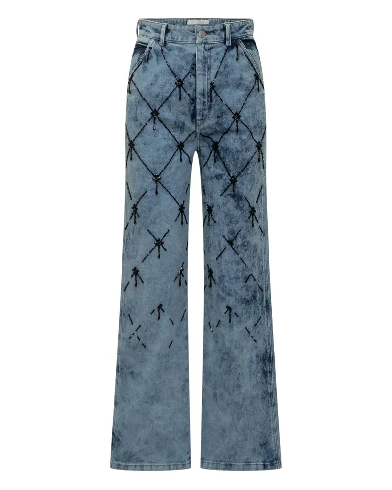 Des Phemmes embroidered jeans - Blau Blau